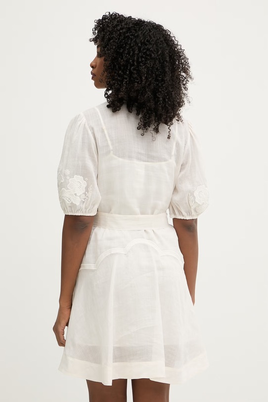 Odzież Twinset sukienka letnia 261TT2290 beżowy