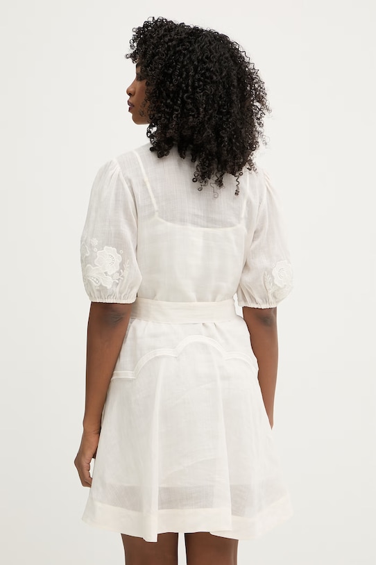 Odzież Twinset sukienka letnia 261TT2290 beżowy