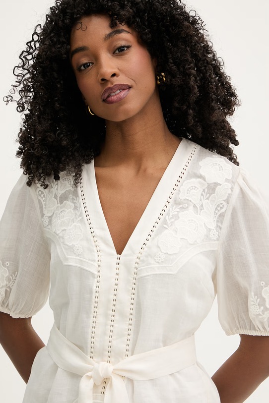 Twinset sukienka letnia beżowy 261TT2290