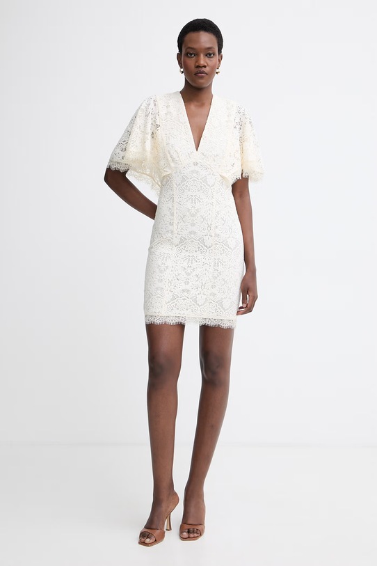 Twinset obleka čipkasta 261TT2311 bež SS26