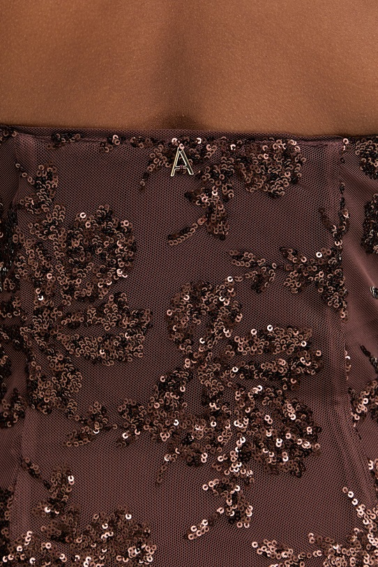 Twinset sukienka rozkloszowana 261AT2145 brązowy