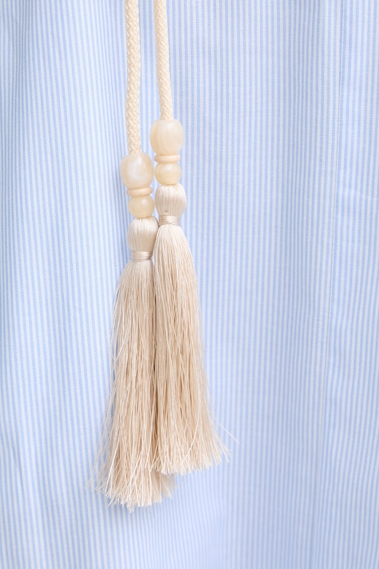 Twinset φόρεμα flared βαμβακερό 261AT2032 μπλε