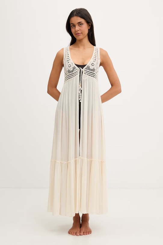 Twinset плажна рокля дамска бежов 261LM2NGG