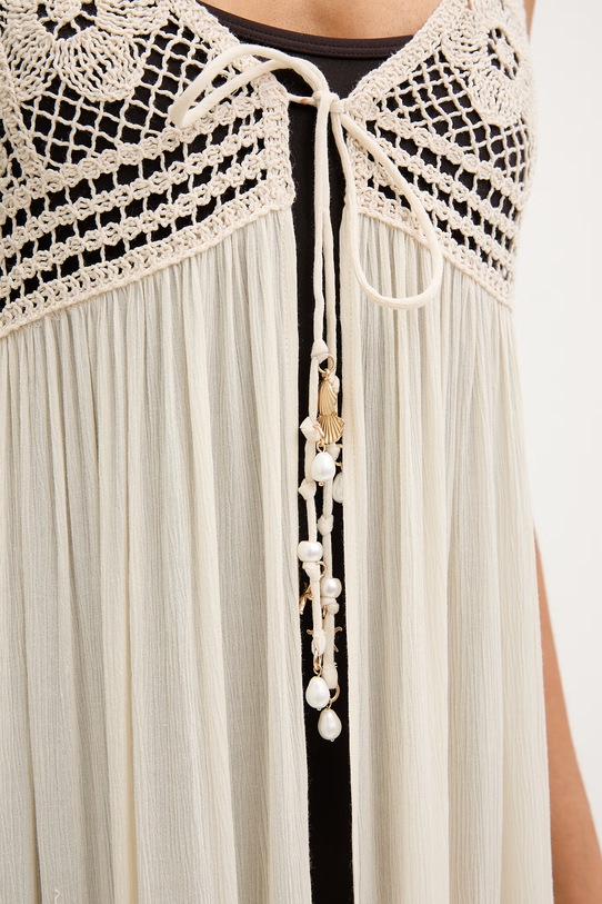 Twinset плажна рокля дамска 261LM2NGG бежов