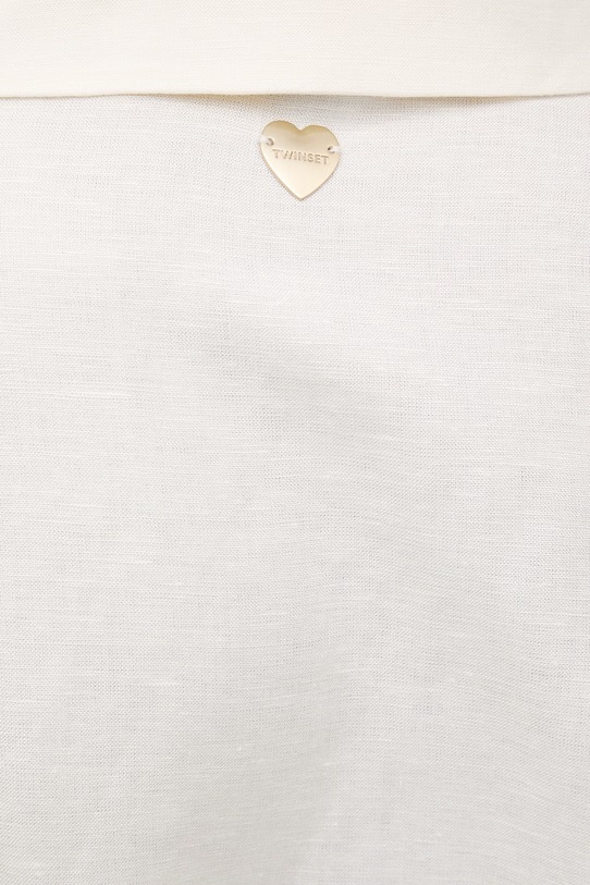 Twinset sukienka letnia z lnem 261LM2MCC