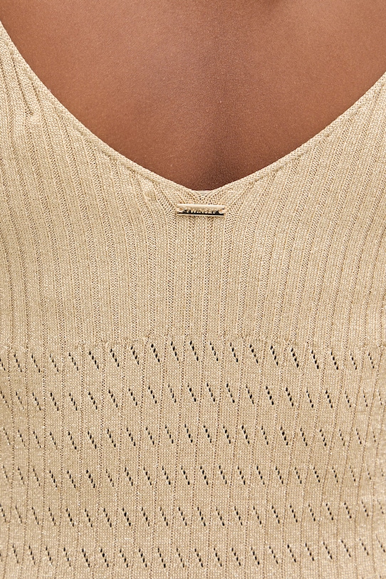 Twinset sukienka z wiskozą 261TT3011 złoty