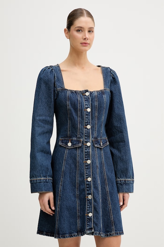Gestuz sukienka jeansowa granatowy 10911019
