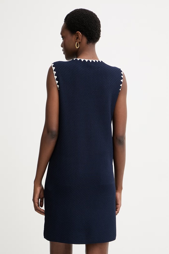 Odzież Luisa Spagnoli sukienka z wiskozą Corriera 100330 granatowy