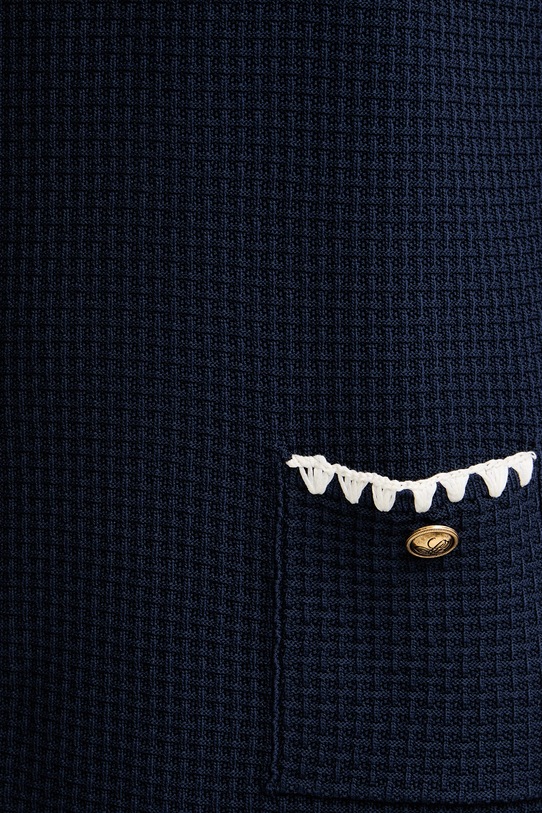 Luisa Spagnoli sukienka z wiskozą Corriera 100330 granatowy