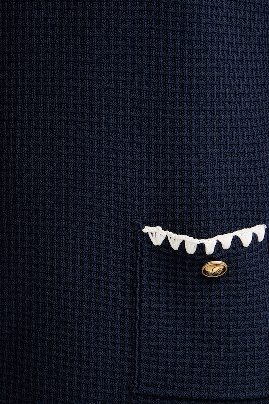 Luisa Spagnoli sukienka z wiskozą Corriera 100330 granatowy