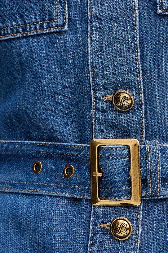 Luisa Spagnoli sukienka bawełniana Passetto 542969 niebieski