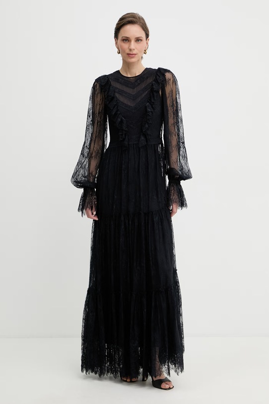 Luisa Spagnoli sukienka z wiskozy Perfetta granatowy 542923