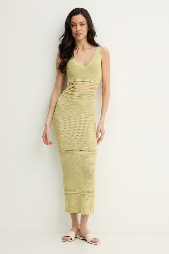 Guess sukienka LUNA E6GK10.Z5632 zielony SS26