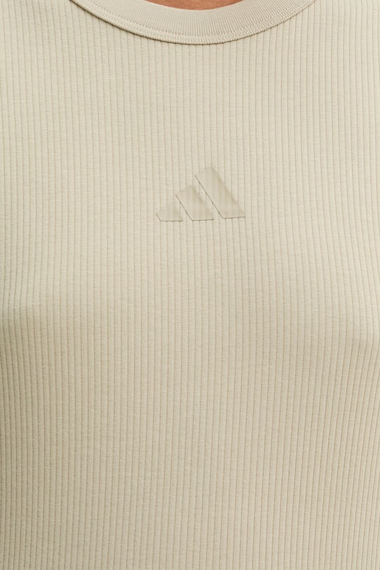 adidas sukienka z bawełną KD6586 zielony