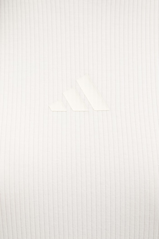 adidas sukienka z bawełną KD6587 beżowy