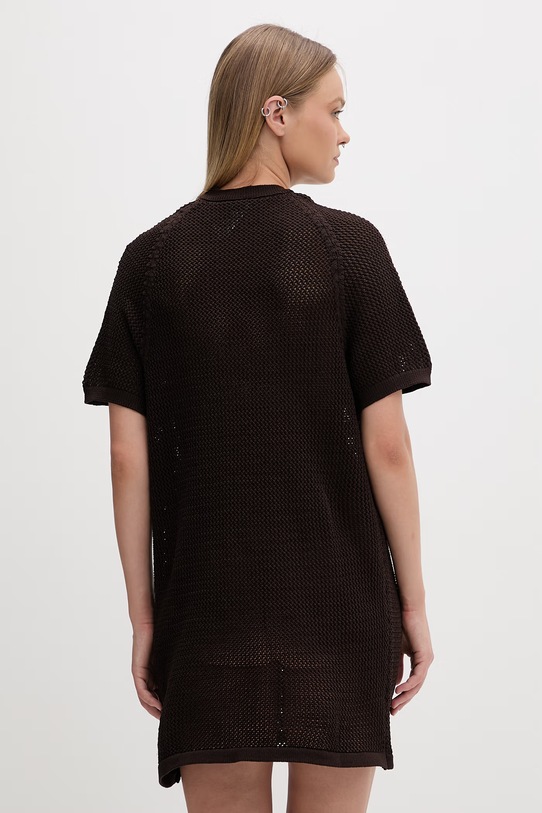 Oblečenie adidas Originals letné šaty vzorované KE0203 hnedá