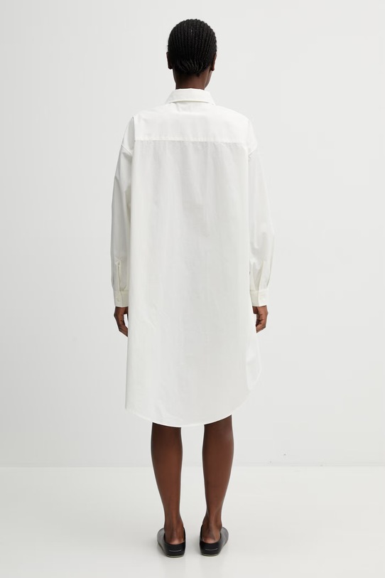 Oblečení MM6 Maison Margiela košilové šaty bavlněné S52CT0797.M35256.101 béžová