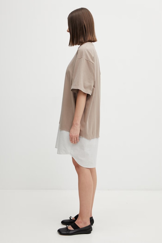 MM6 Maison Margiela sukienka S52DA0079.M20050.115 beżowy SS26