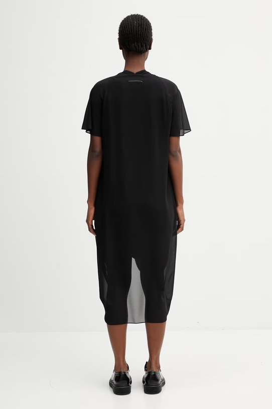 Odzież MM6 Maison Margiela sukienka gładka S52DG0034.M35468.900 czarny