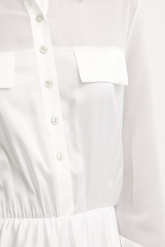 Φόρεμα Fracomina FY26SD2025W41101 λευκό