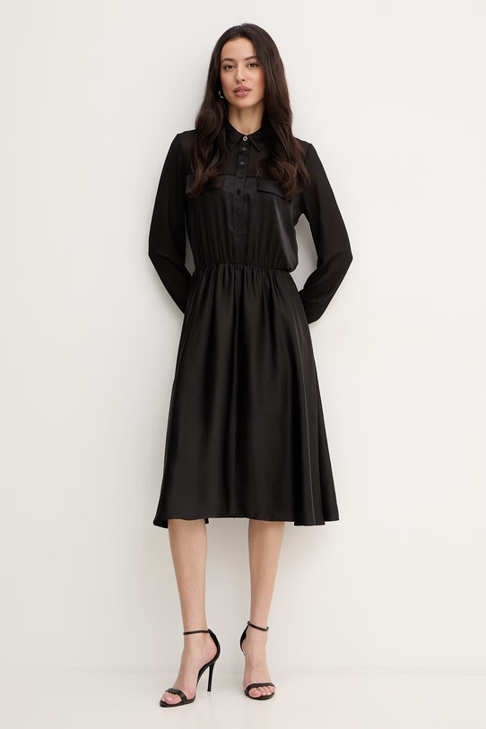 Fracomina sukienka FY26SD2025W41101 czarny SS26