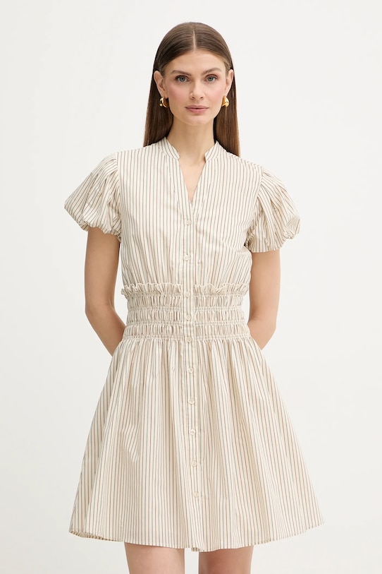 Fracomina sukienka rozkloszowany beżowy FR26SD1007W513N8