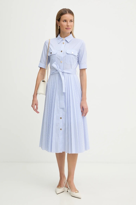 Fracomina sukienka FR26SD4003W697N8 niebieski SS26