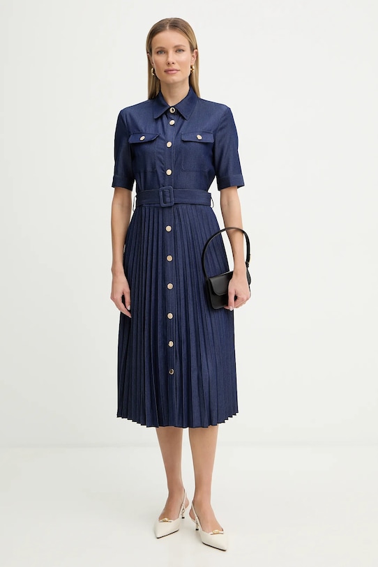 Fracomina sukienka FR26SD4003D470F9 granatowy SS26