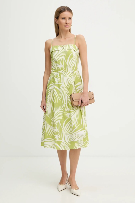 Fracomina sukienka FR26SD2020W835R8 zielony SS26