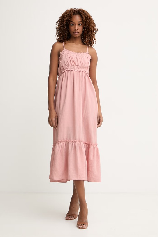 Fracomina Καλοκαιρινό με λινό FJ26SD3008W83801 ροζ SS26