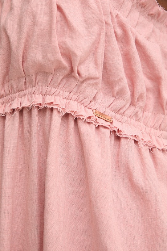 Fracomina Καλοκαιρινό με λινό FJ26SD3008W83801 ροζ