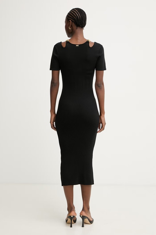 Odzież Fracomina sukienka z wiskozą FJ26SD5001K56501 czarny