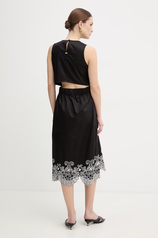 Odzież Fracomina sukienka bawełniana FJ26SD2004W400E5 czarny