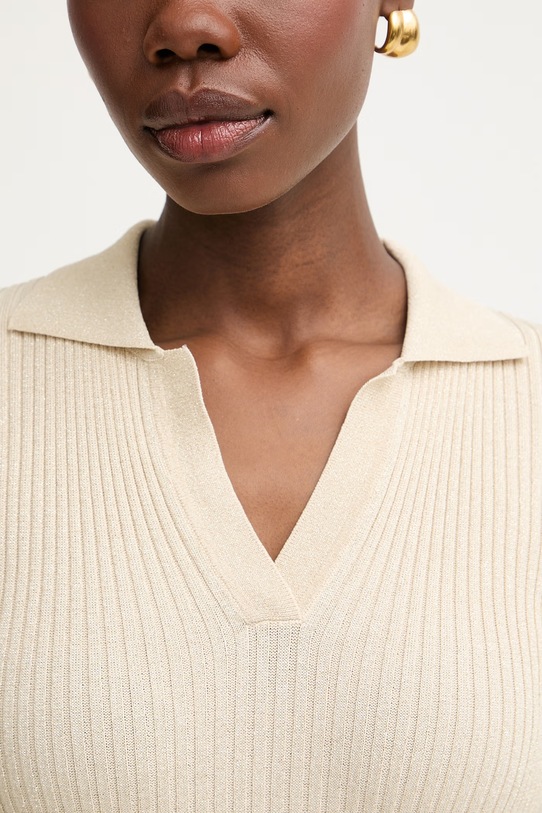 Fracomina sukienka bodycon z wiskozą FS26SD5001K564Q7 beżowy