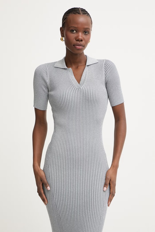 Fracomina sukienka bodycon z wiskozy szary FS26SD5001K564Q7