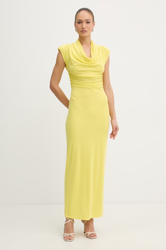 Fracomina sukienka żółty FS26SD3003W62601