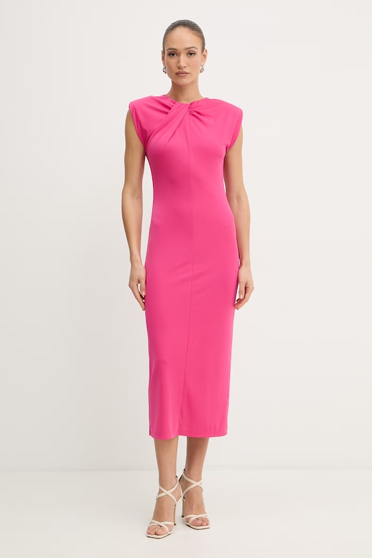 Fracomina obleka FS26SD2008W62601 roza SS26