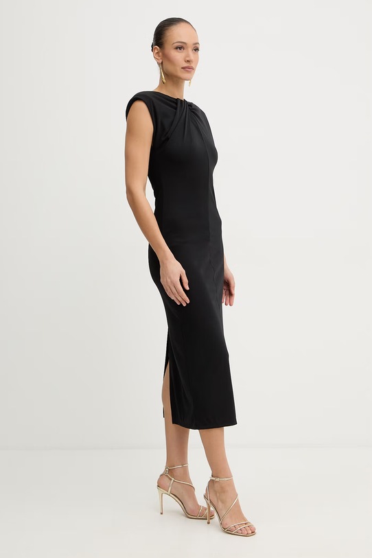 Fracomina sukienka FS26SD2008W62601 czarny SS26