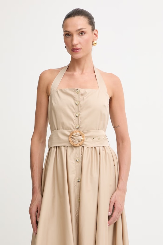 Fracomina sukienka beżowy FS26SD2003W40001