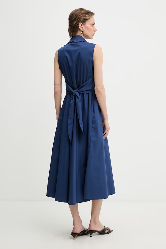 Odzież Fracomina sukienka z bawełny FS26SD2010W40201 granatowy