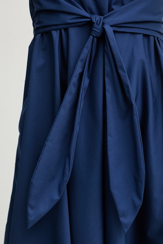 Fracomina sukienka z bawełny FS26SD2010W40201 granatowy