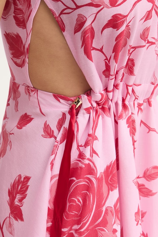 Fracomina vestito d'estate con lino FS26SD2012W622K9 rosa