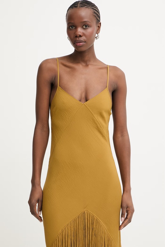 Pinko sukienka bieliźniana z wiskozą zielony 106825.A3AY