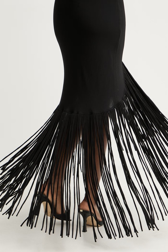 Pinko φόρεμα lingerie με βισκόζη 106825.A3AY μαύρο