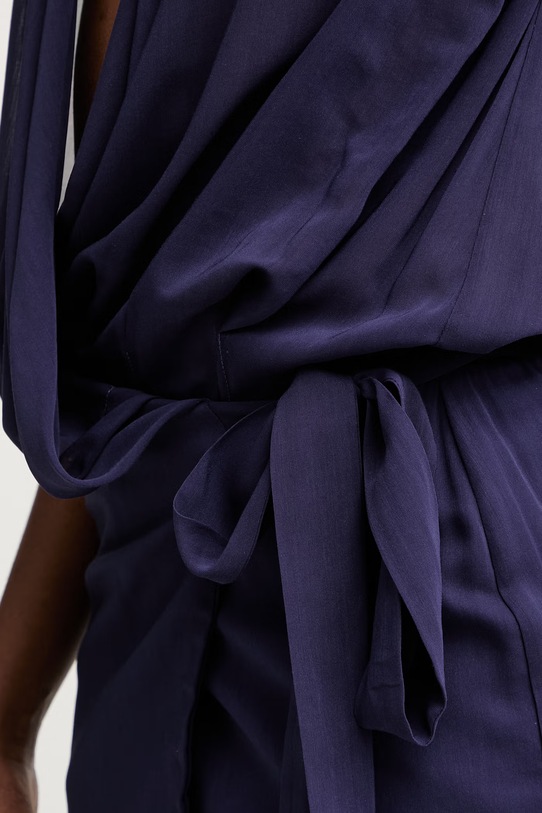 Pinko sukienka kopertowa z wiskozą 106844.A3B2 fioletowy