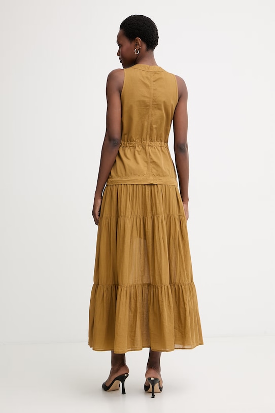 Odzież Pinko sukienka letnia bawełniana 106822.A3AX zielony