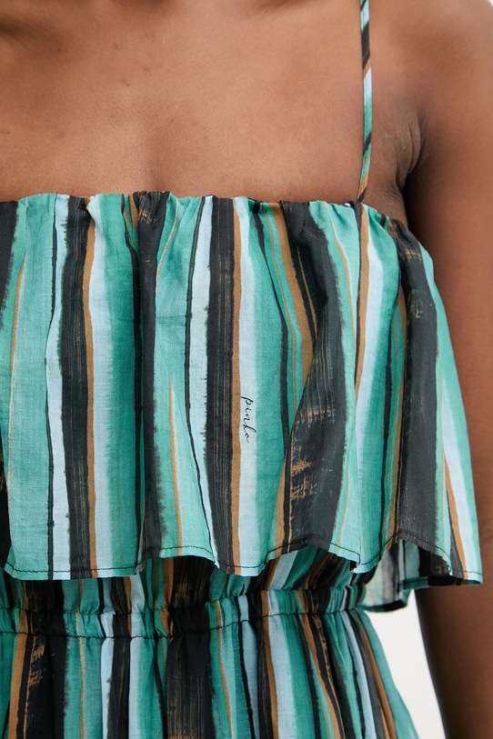 Pinko sukienka letnia bawełniana 106878.A3CH turkusowy