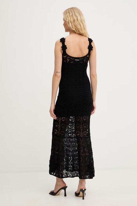 Pinko sukienka syrenka z bawełną 106862.A3B8 czarny SS26