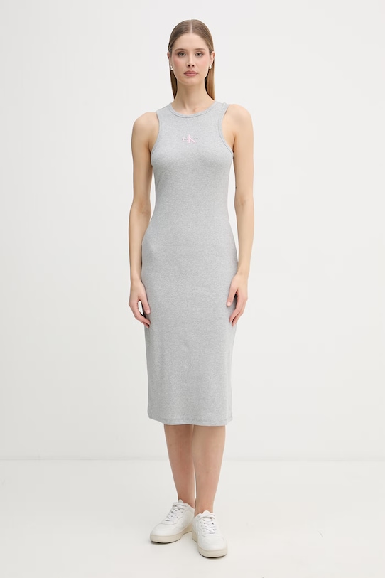 Calvin Klein Jeans sukienka szary LV047F242G