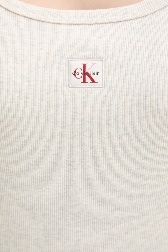 Calvin Klein Jeans sukienka bawełniana z elastanem LV047F257G szary